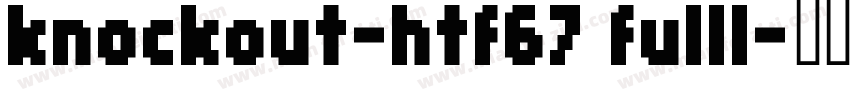 knockout-htf67 fulll字体转换